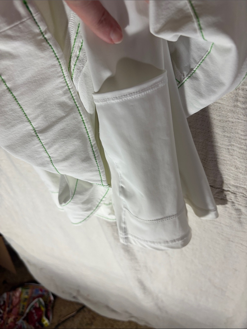 Outdoor Voices WhiteEnergy Dress XL EUC Mint Contrast Stitching - Picture 5 of 9